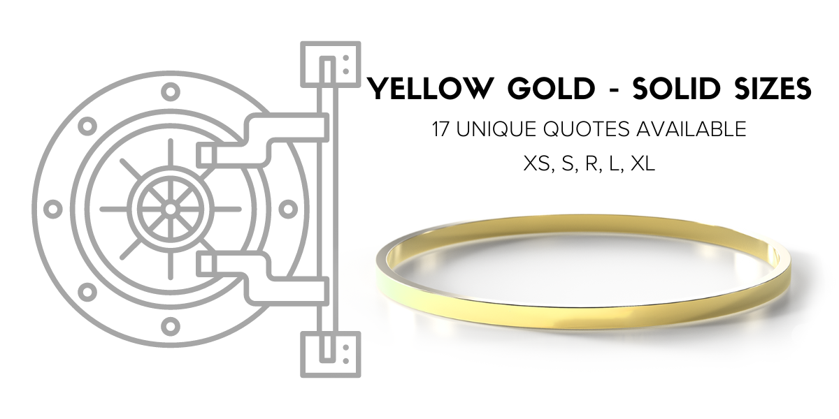 The Vault Yellow Gold Clearance - Solid Sizes | 10 Unique Options