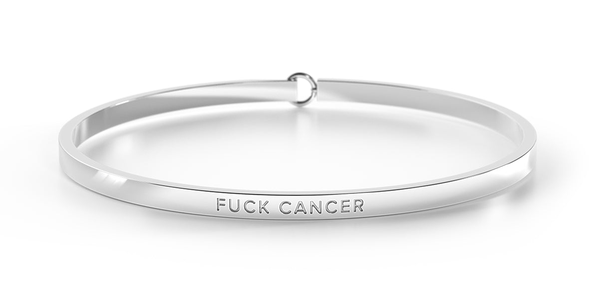 Fuck Cancer Bangles Inspirational Engraved Bangles Australia
