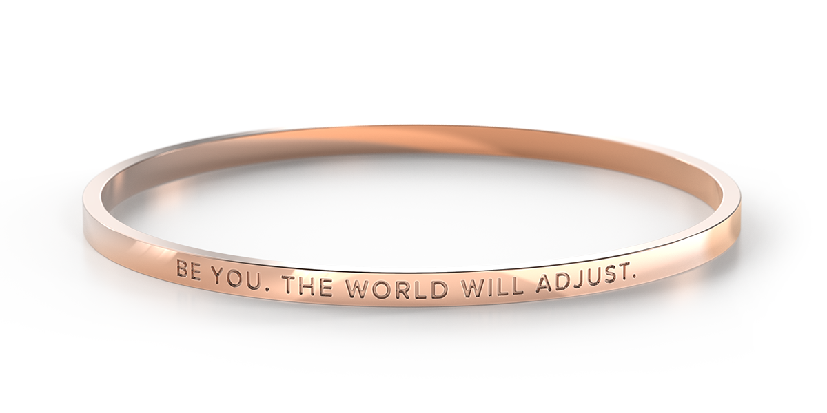 Be. You. The World Will Adjust. - Kids/Teens Bangle