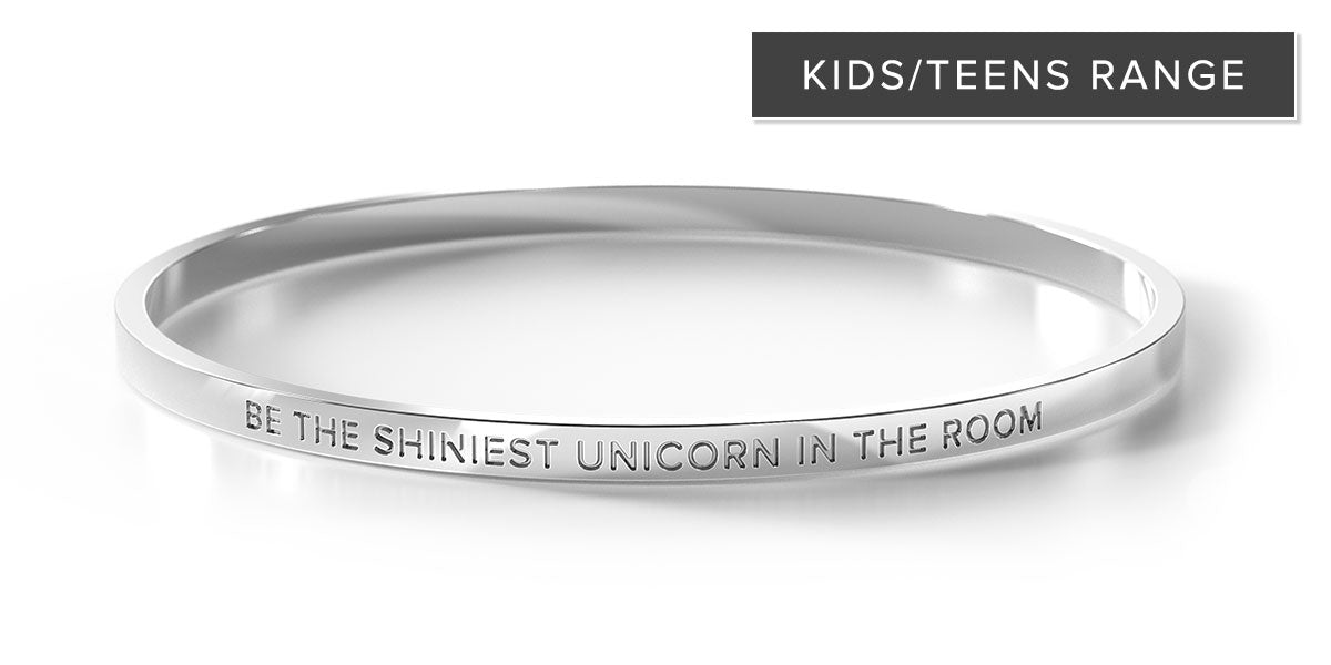 Be The Shiniest Unicorn In The Room - Kids/Teens Bangle