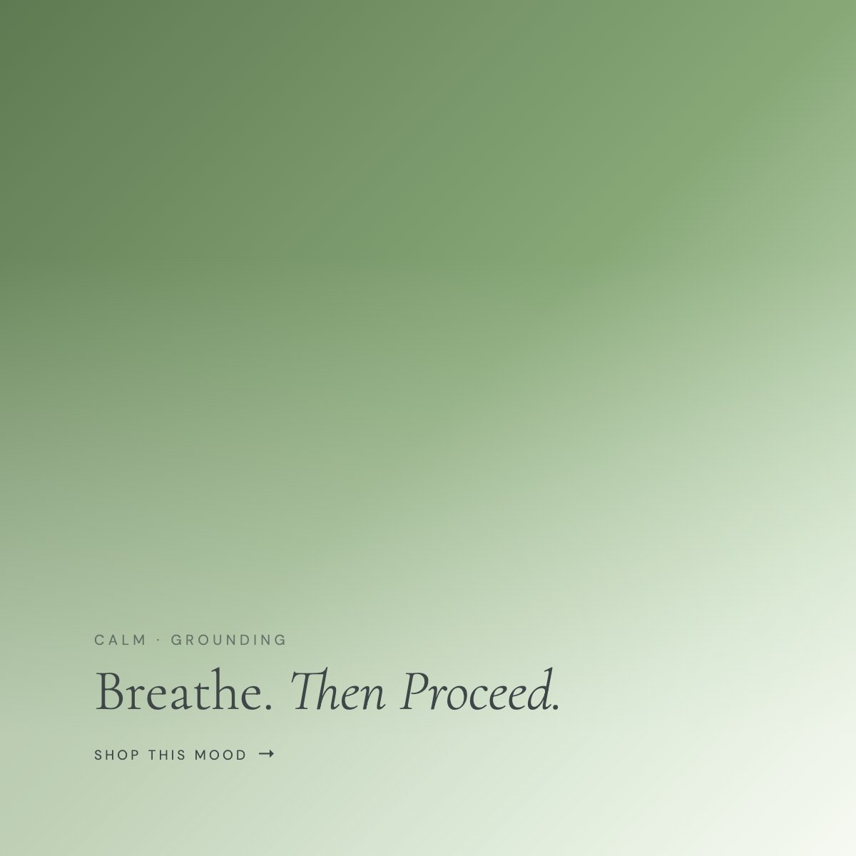 Breathe. Then Proceed.