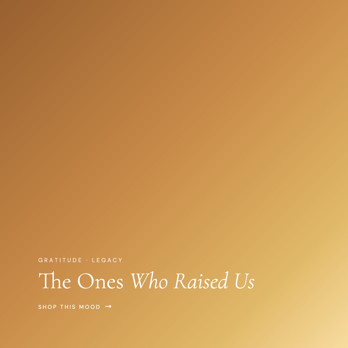 The Ones Who Raised Us